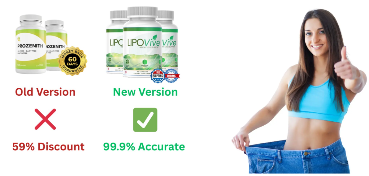 ProZenith and LipoVive Transformation Image